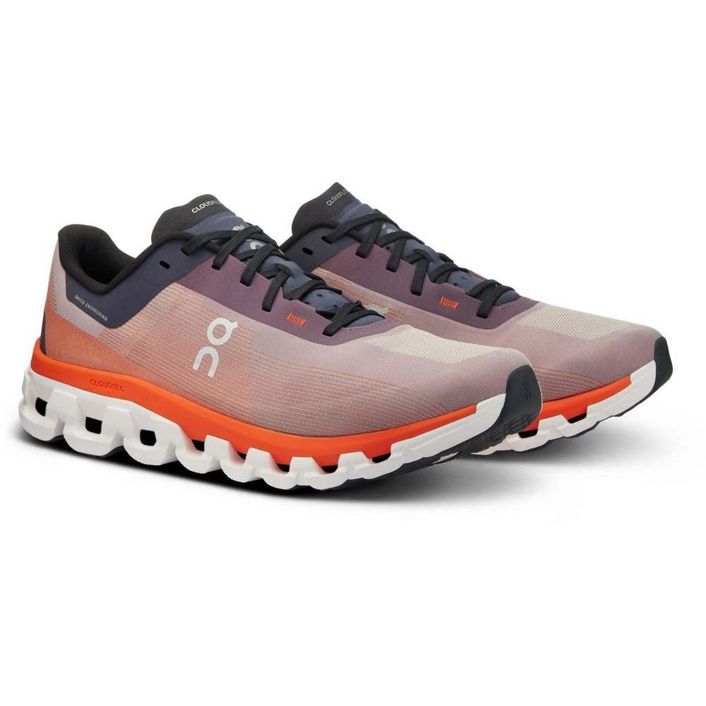 Women's 8 M - On Cloudflow‎ 4 Quartz Blue/Flame Orange Running 3MD30102312 - NEW